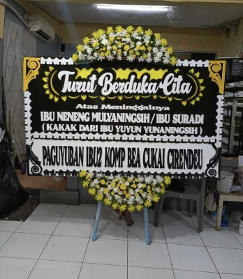 Papan Bunga di Pasar Rebo Jakarta Timur